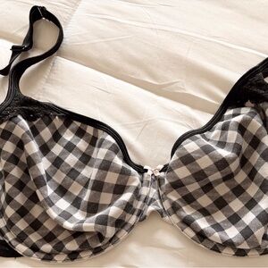 ◼️◻️Cute~gently worn black/white *CACIQUE*  brand underwire BRA  in size 46C!💗